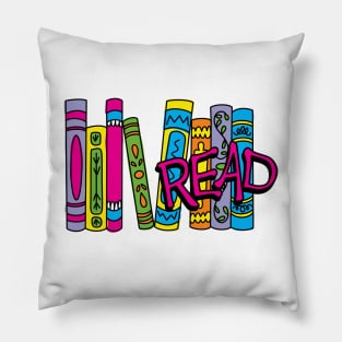 Millennial 90s Kid Read Book Spines Pillow