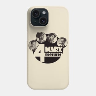 The 4 Marx Brothers at Paramount monotone version Phone Case