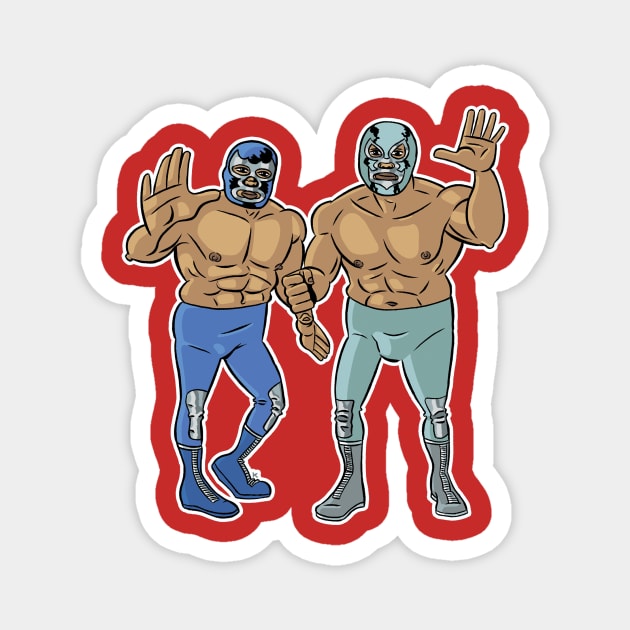 Lucha Libre Magnet by nearmintpress