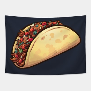 Cartoon taco Tapestry