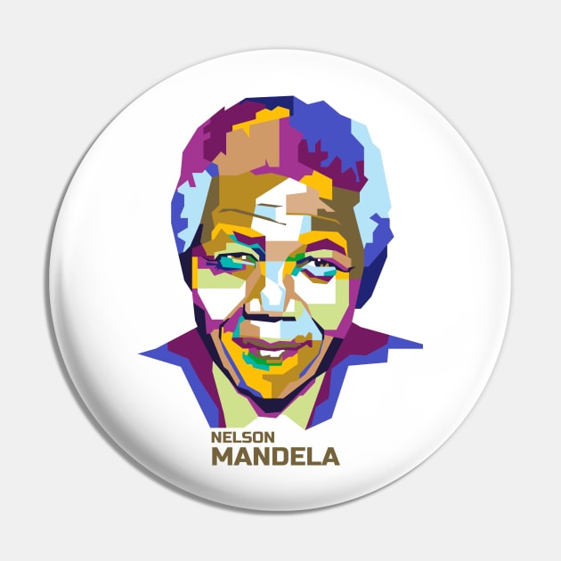 Nelson Mandela in WPAP Pin by smd90