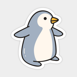 Cute Baby Penguin Doodle Drawing Magnet