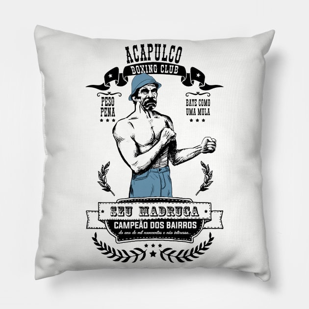 Seu Madruga Old Boxer Pillow by Leo Carneiro