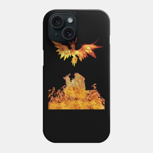 Rising Phoenix Phone Case by CouzDesigns