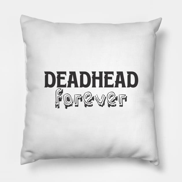 Deadhead Forever Pillow by Qasim