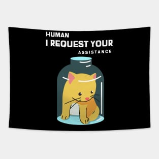 Cat assistance Tapestry