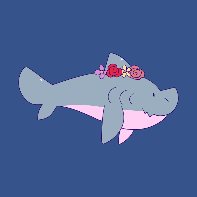 Flower Crown Shark by saradaboru