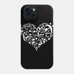 Invert music heart Phone Case