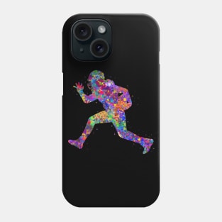 American football watercolor Phone Case