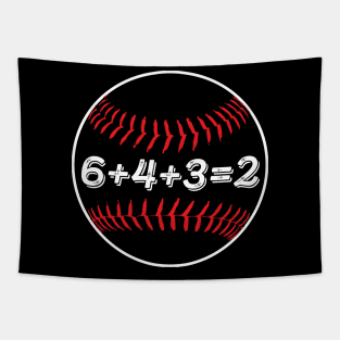 643 Double Play Baseball Player Gift Baseball Saying Tapestry