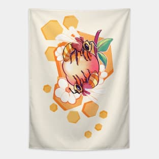 Bees & Apricot Tapestry