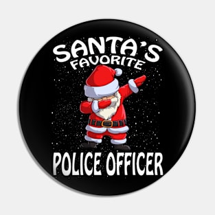 Santas Favorite Police Officer Christmas Pin
