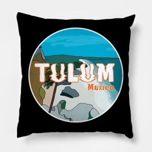 Tulum Mexico Great Gift Idea Pillow