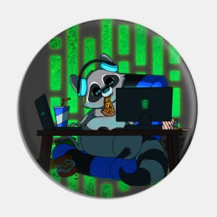 Opportune Raccoon Pin