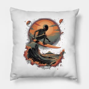 Alien surfing 88062 Pillow