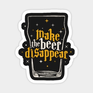 Make the Beer Disappear - Beer Wizard Magnet