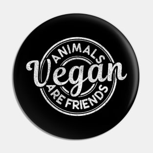 Animals Are Friends Vegan Pride Pin