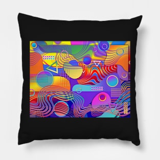 Psychedelic Techno 2 Pillow