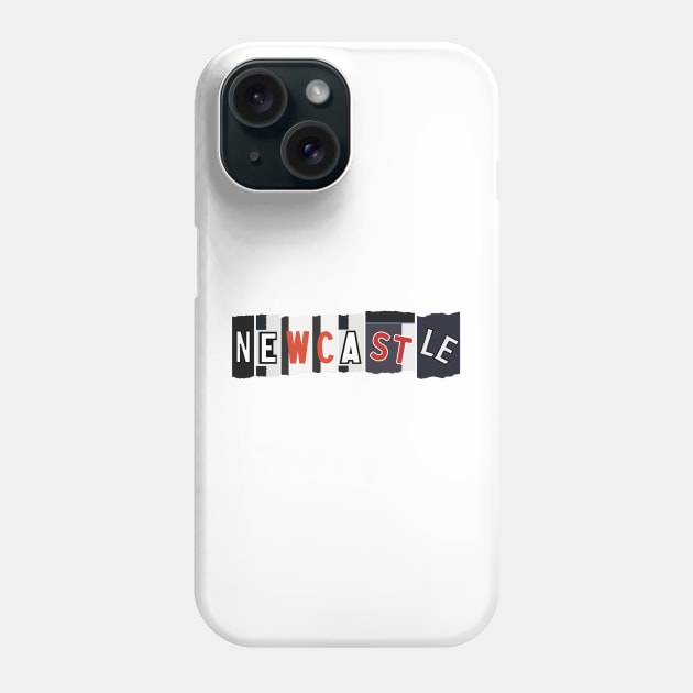 Newcastle torn jersey Phone Case by scotmccormack