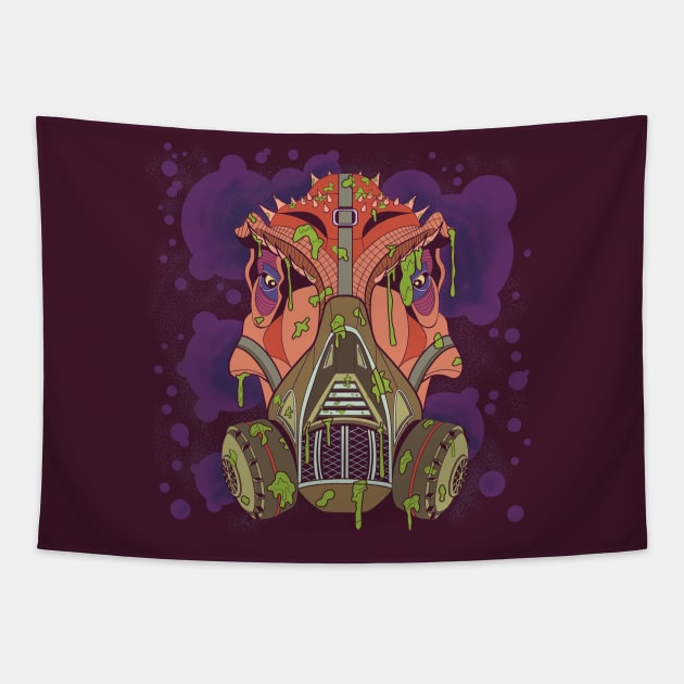 Graffitti Rex Tapestry by funny_fuse