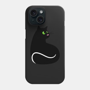 Elegant Black Cat Phone Case