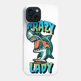 Crazy Shark Lady Phone Case