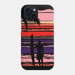 Sunset Surfer Stripes Phone Case