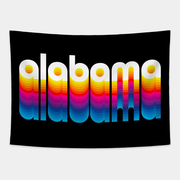 Alabama Pride - I Love Alabama - Vintage Alabama T-Design Tapestry by Vector Deluxe