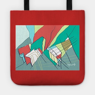 Green and Red design Tote