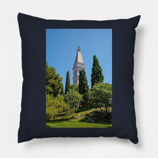 Saint Euphemia Church in Rovinj, Croatia Pillow