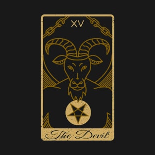 Tarot Card - The Devil - Occult Gothic Halloween T-Shirt