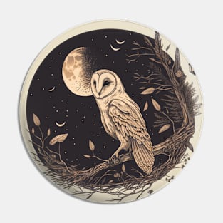 Owl Moon Pin