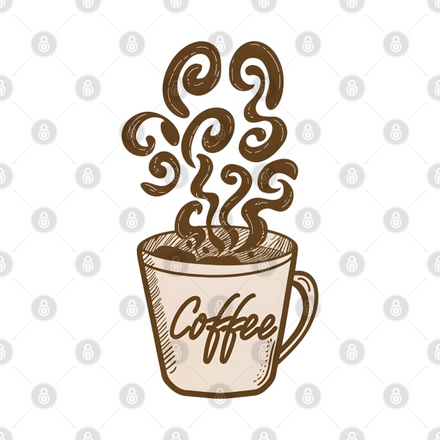 Coffee Lover's Doodle by SimpliPrinter