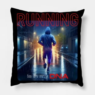 Running Is In My Dna Pillow