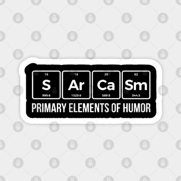 SARCASM WITH PERIODIC TABLE ELEMENTS Magnet by Grunge&Gothic