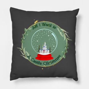 Castle Christmas Pillow