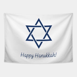 Holiday Collection - Happy Hanukkah (Blue) Tapestry