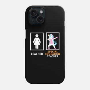 Special Education Teacher Dabbing Unicorn Phone Case