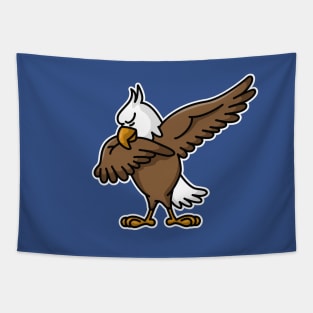 Dabbing dab proud American Eagle coat of arms Tapestry