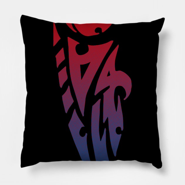 Tribal: Abstract Sphere and Claw Pillow by hybridgothica