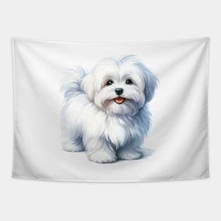 Coton de Tulear Watercolor - Beautiful Dog Tapestry