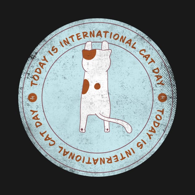 Today is International Cat Day Badge by lvrdesign