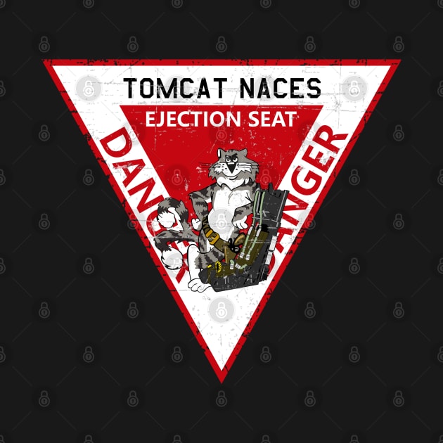 F-14 Tomcat - Tomcat Naces Ejection Seat - Grunge Style by TomcatGypsy