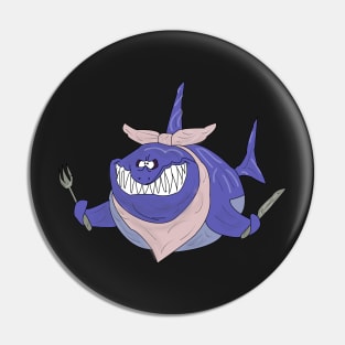 A very hungry shark Pin