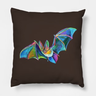 Cute Halloween Bat Named Warren Batty Pillow