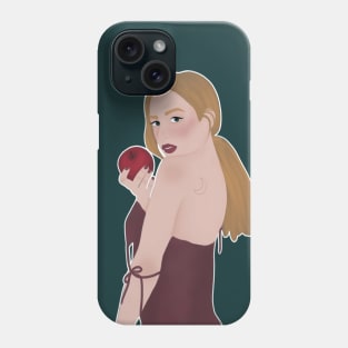 Girl with apple Phone Case