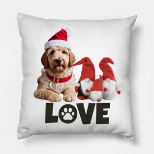 Christmas Goldendoodle LOVE Pillow
