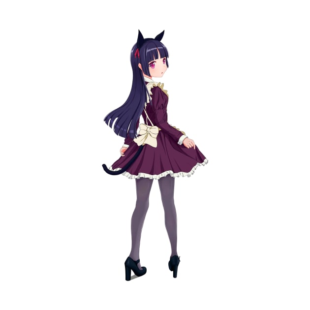 Kuroneko - Ruri Gokou - Sticker - Anime by JMPrint