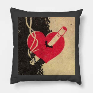 Smoking heart Pillow