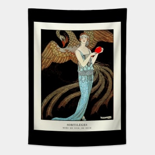 Fashion Illustration - Sortilèges: Evening dress, de Beer (1922) by George Barbier T-Shirt Tapestry